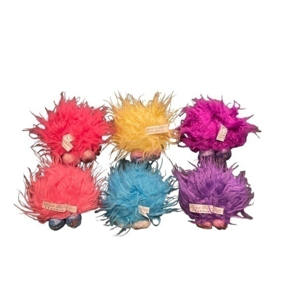 TROLL like Shnooks Plush Toy lot of 6 cuties Wild Crazy Hair.  GC-Minor wear​ - Picture 8 of 9